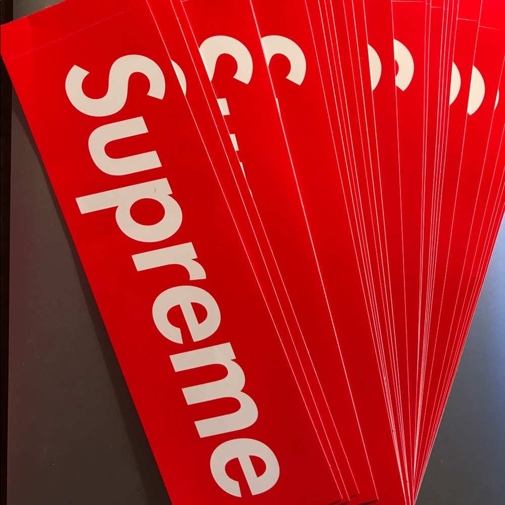 100% authentic Supreme box logo sticker